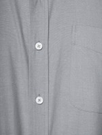 Kemeja Grey Simple Oxford Shirt