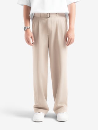 Cream Elite Wide Pant