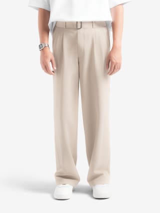 Cream Elite Wide Pant