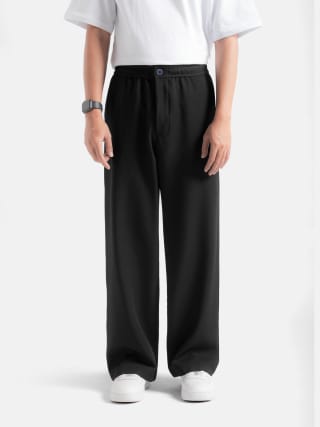 Black Comfy Wide Pant