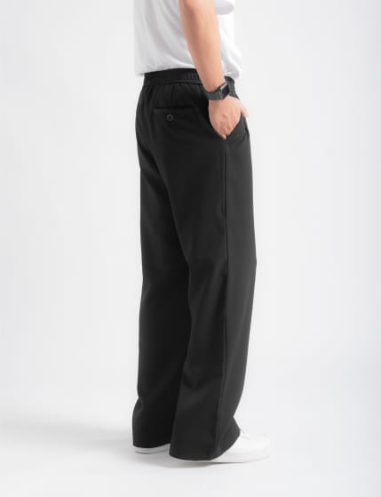 Black Comfy Wide Pant