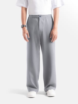 Grey Comfy Wide Pant