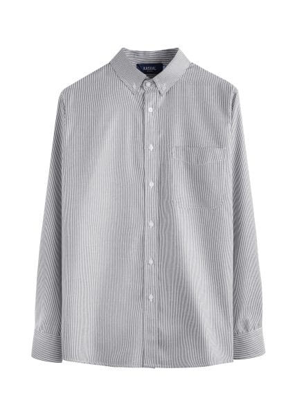 Grey Basic Stripe Shirt