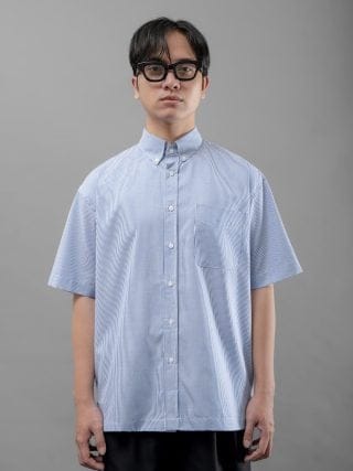 Kasual Blue Simple Stripe Shirt