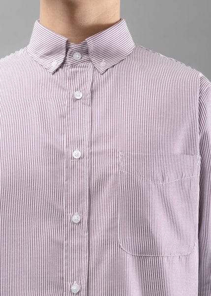 Purple Basic Stripe Shirt