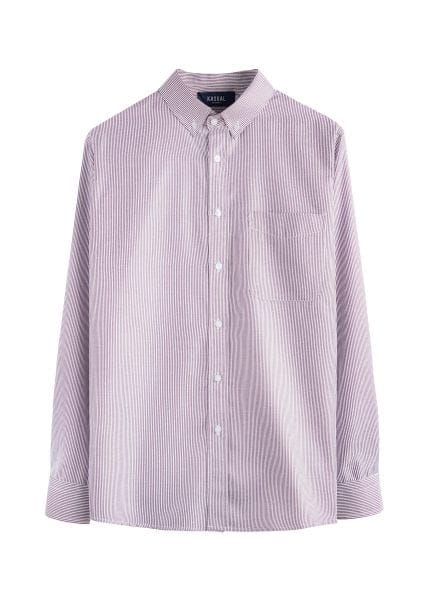 Purple Basic Stripe Shirt