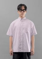 Purple Short Stripe Shirt