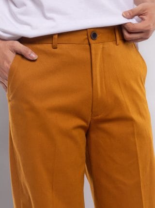 Chino Wide Pants – MUSTARD 6