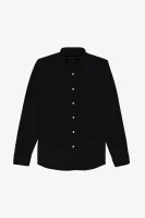 Leo Black Pique Basic Shirt