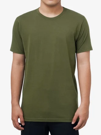 Crew Military Green Tee