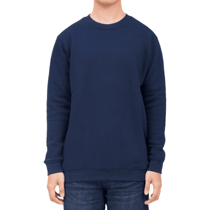 Sweater Crewneck Navy Shirt