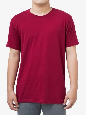 Crew Maroon Red Tee