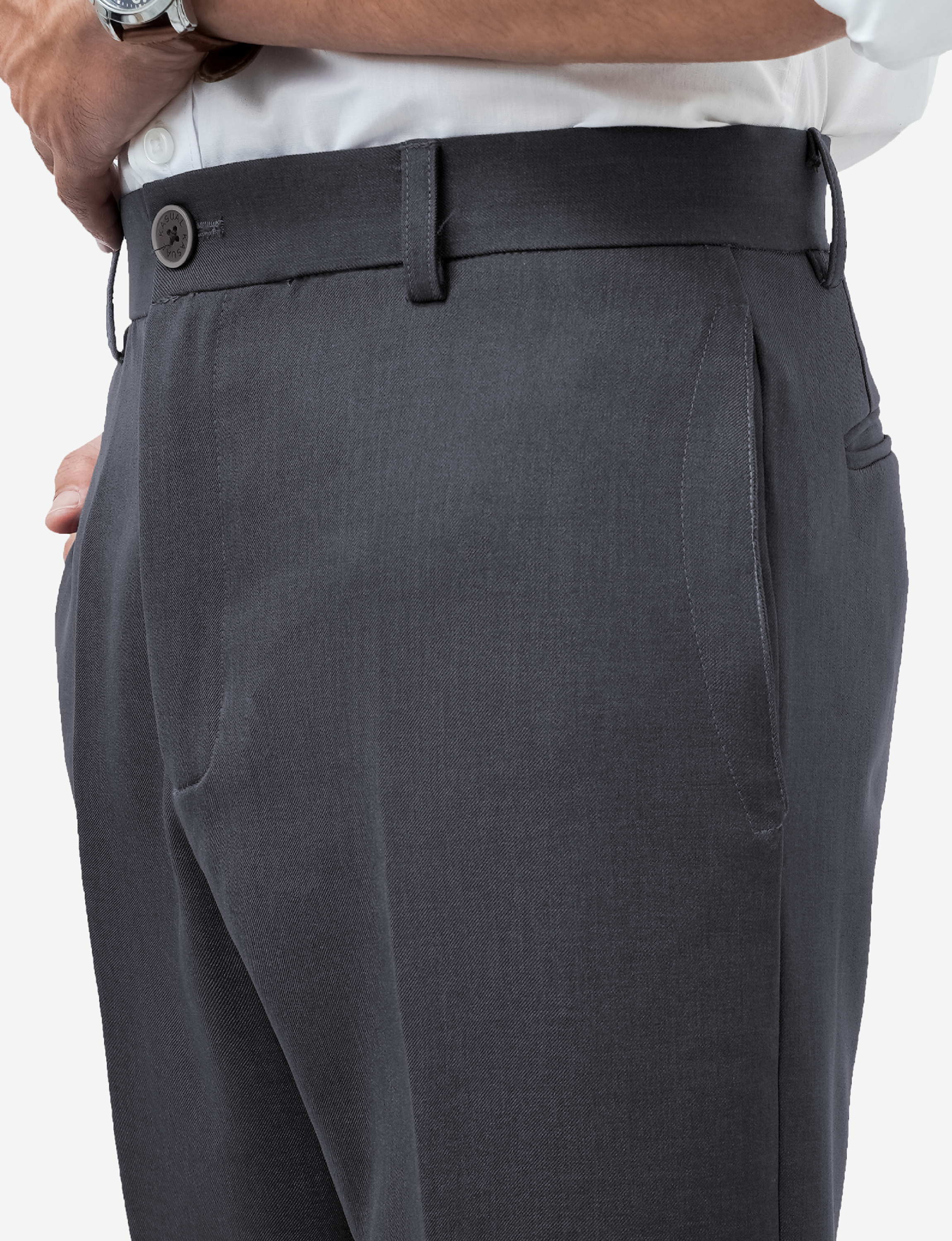 Celana Charcoal Grey Ankle Prime - foto 3