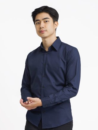 Classic Oxford Navy Shirt Slim Fit