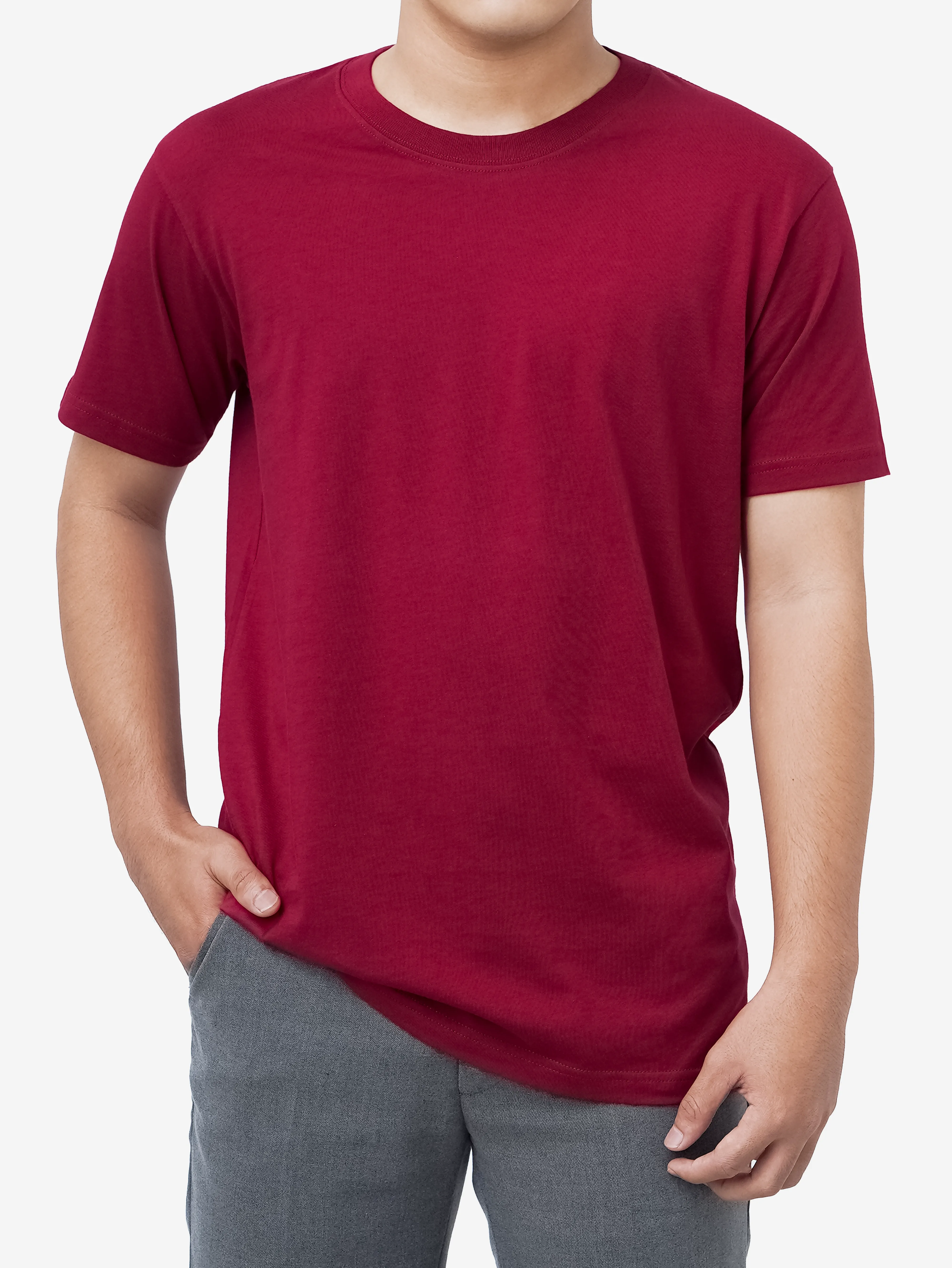 Crew Maroon Red Tee - foto 2