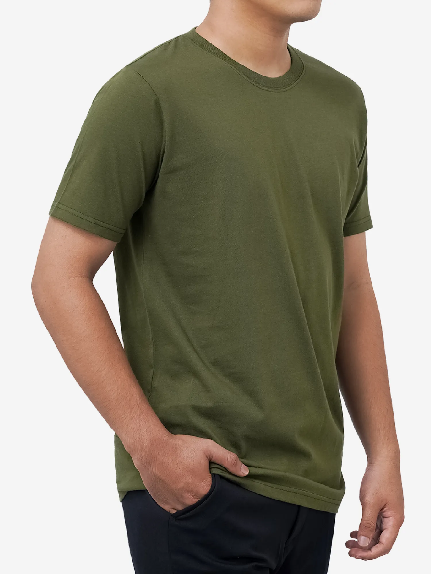 Crew Military Green Tee - foto 3
