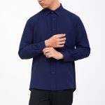 Kemeja Navy Blue Iris Air Shirt