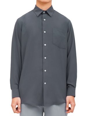 Kemeja Grey Iris Air Shirt - Kasual