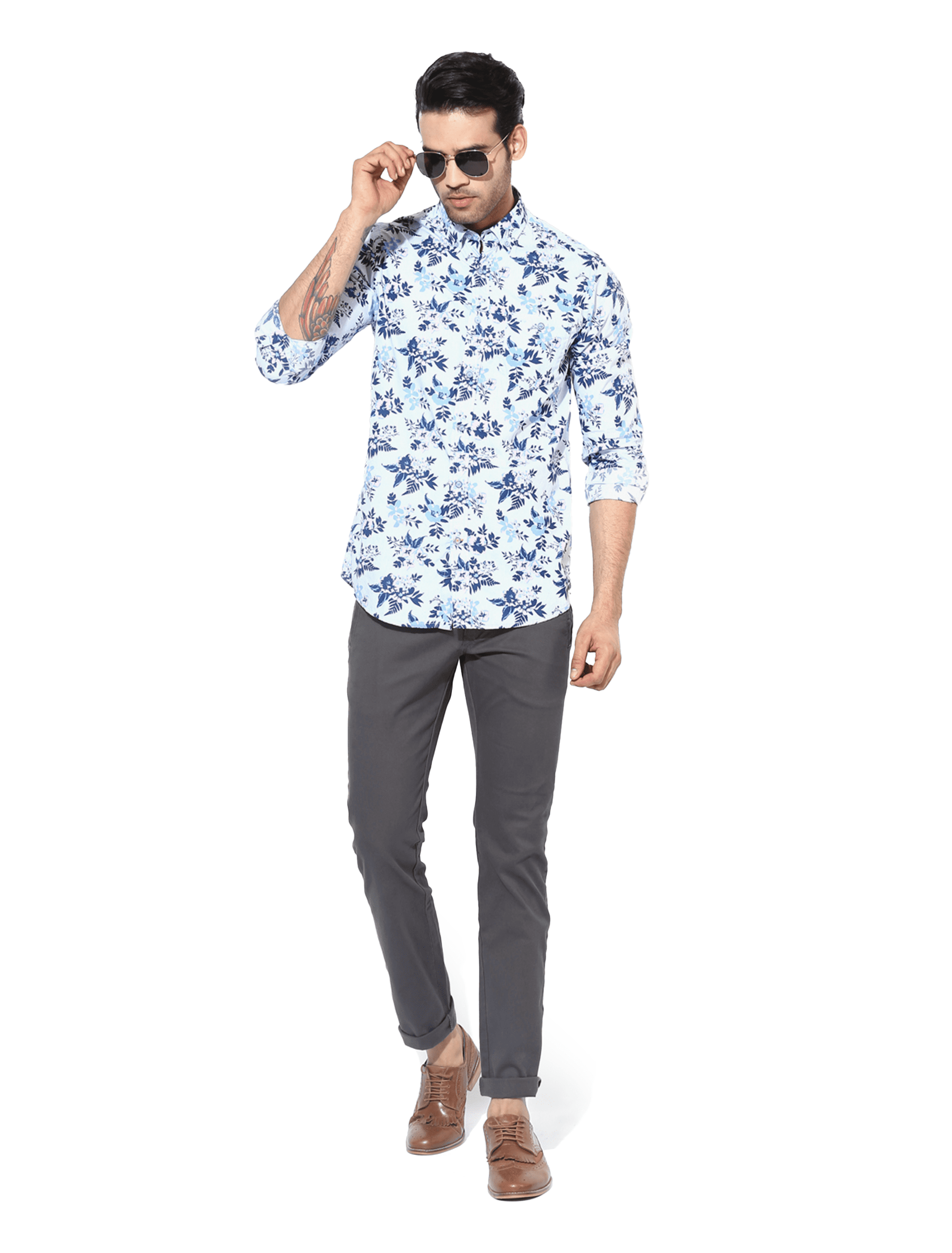 Celana Amber Dark Grey Chino - foto 2