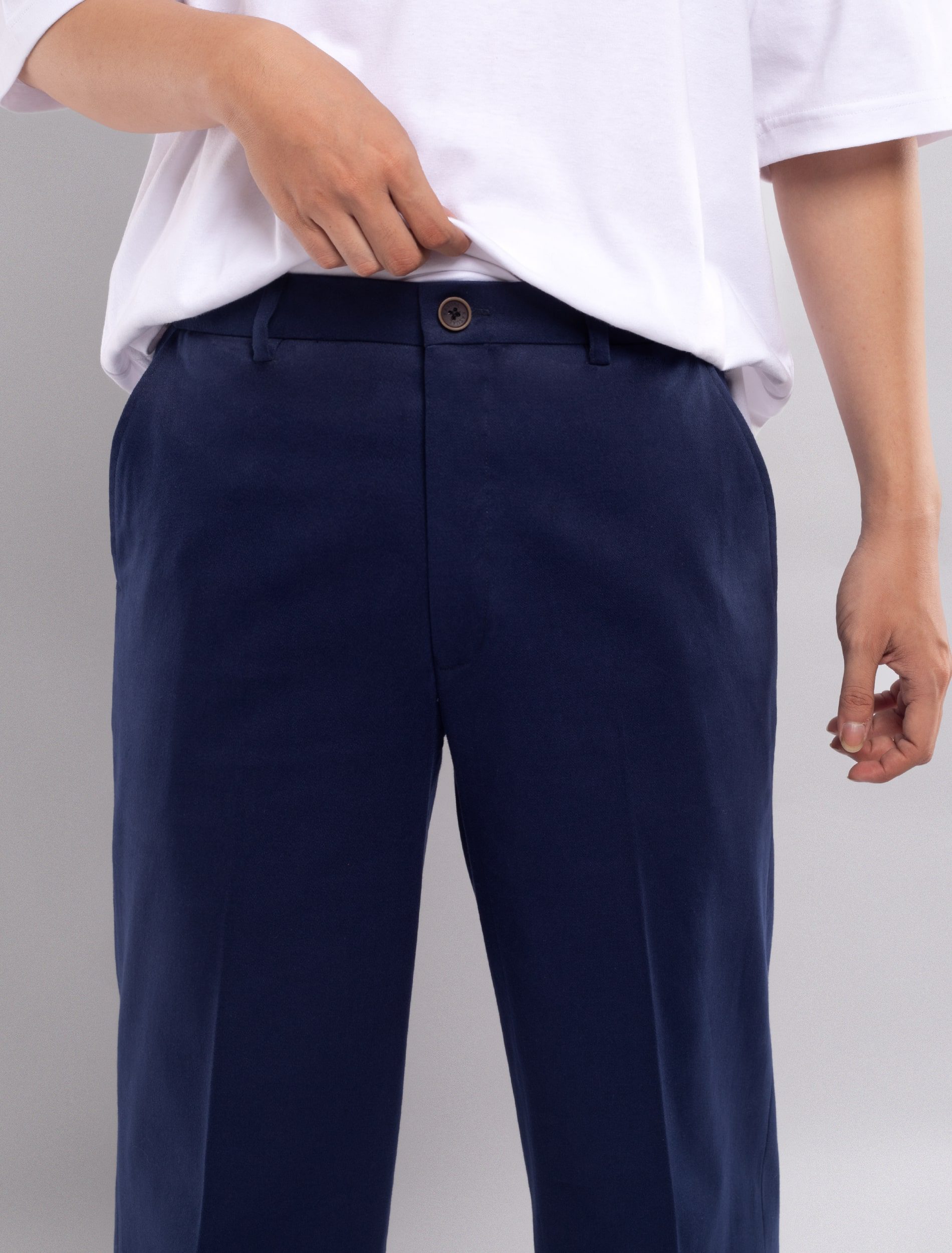 Celana Royal Navy Chino Wide Pant - foto 5