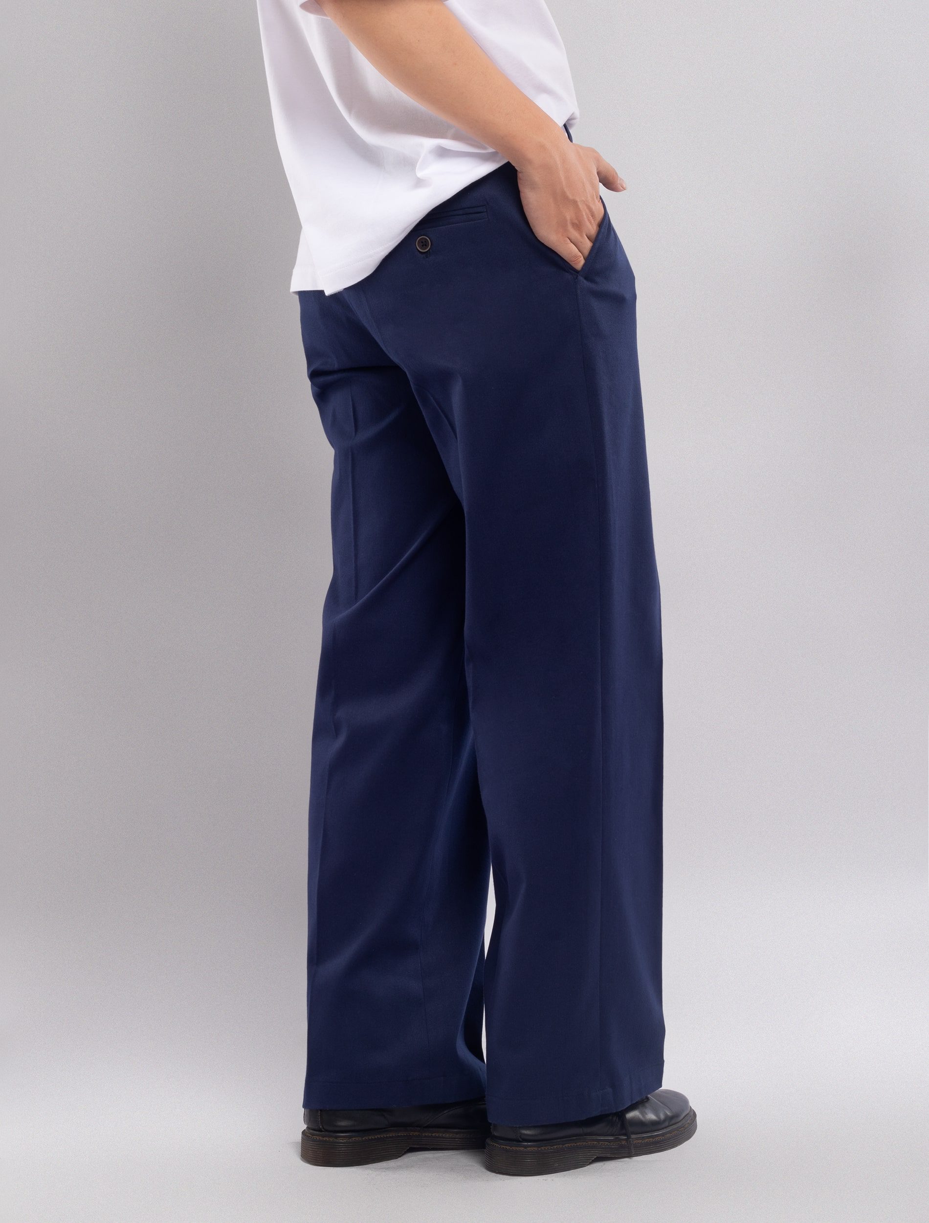 Celana Royal Navy Chino Wide Pant - foto 3