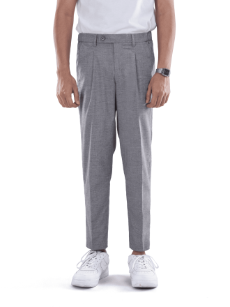 Celana Pearl Grey Smart Waist Ankle Pant