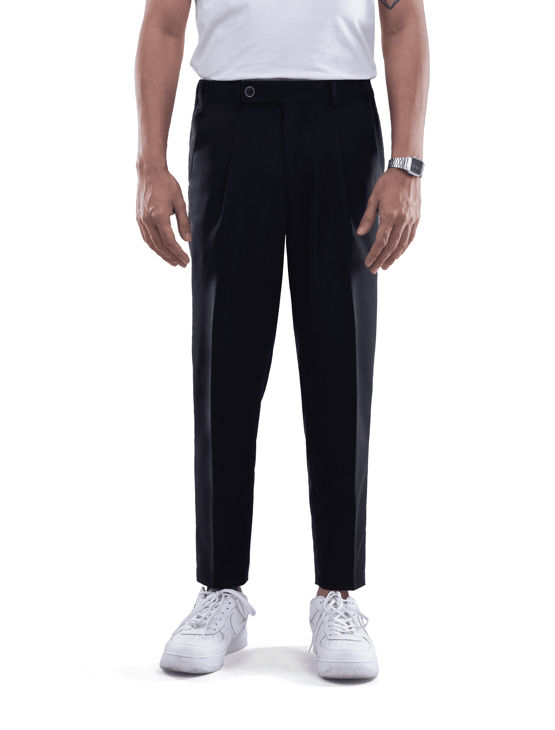Celana Black Smart Waist Ankle Pant