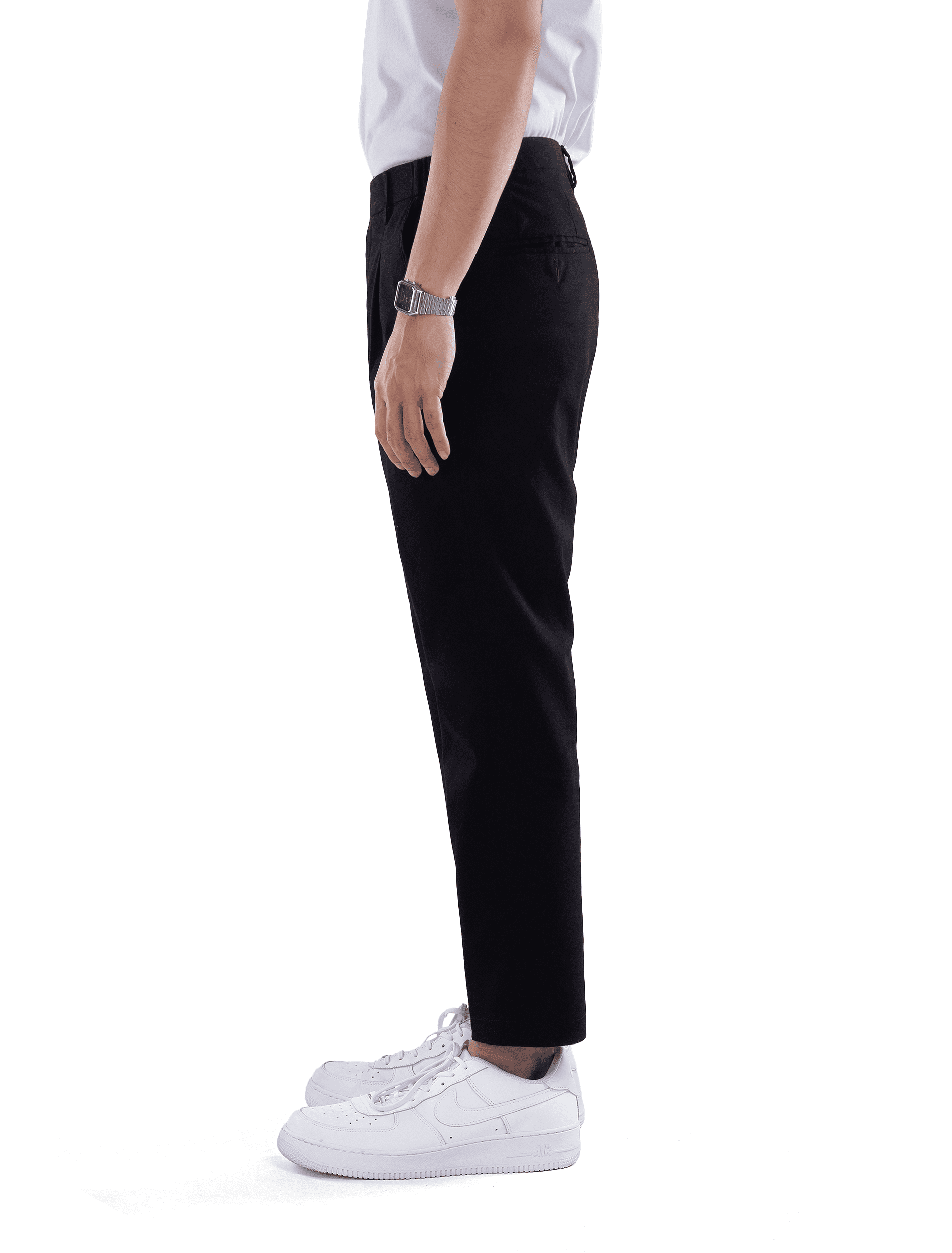 Celana Black Smart Waist Ankle Chino - foto 2