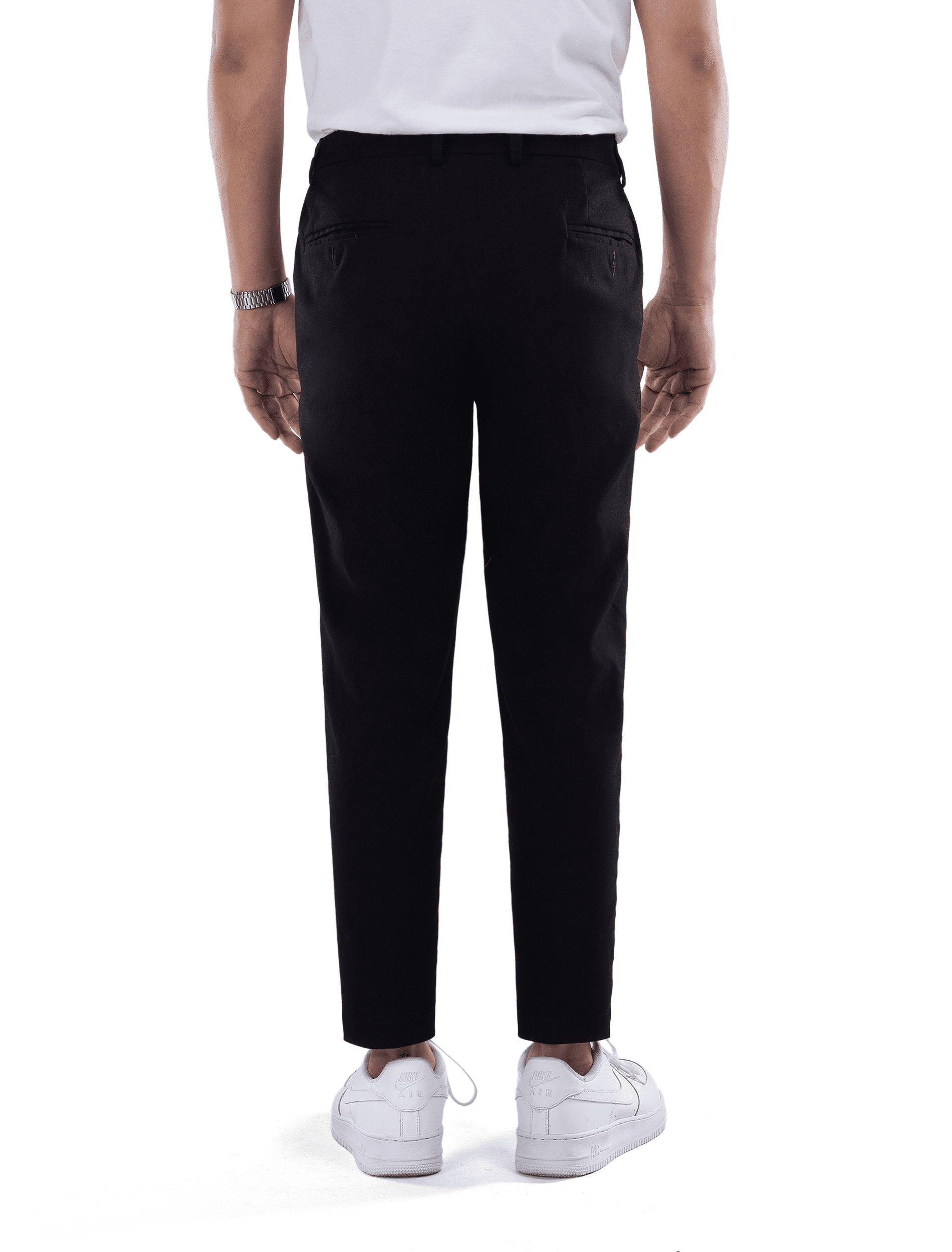 Celana Black Smart Waist Ankle Chino - foto 3