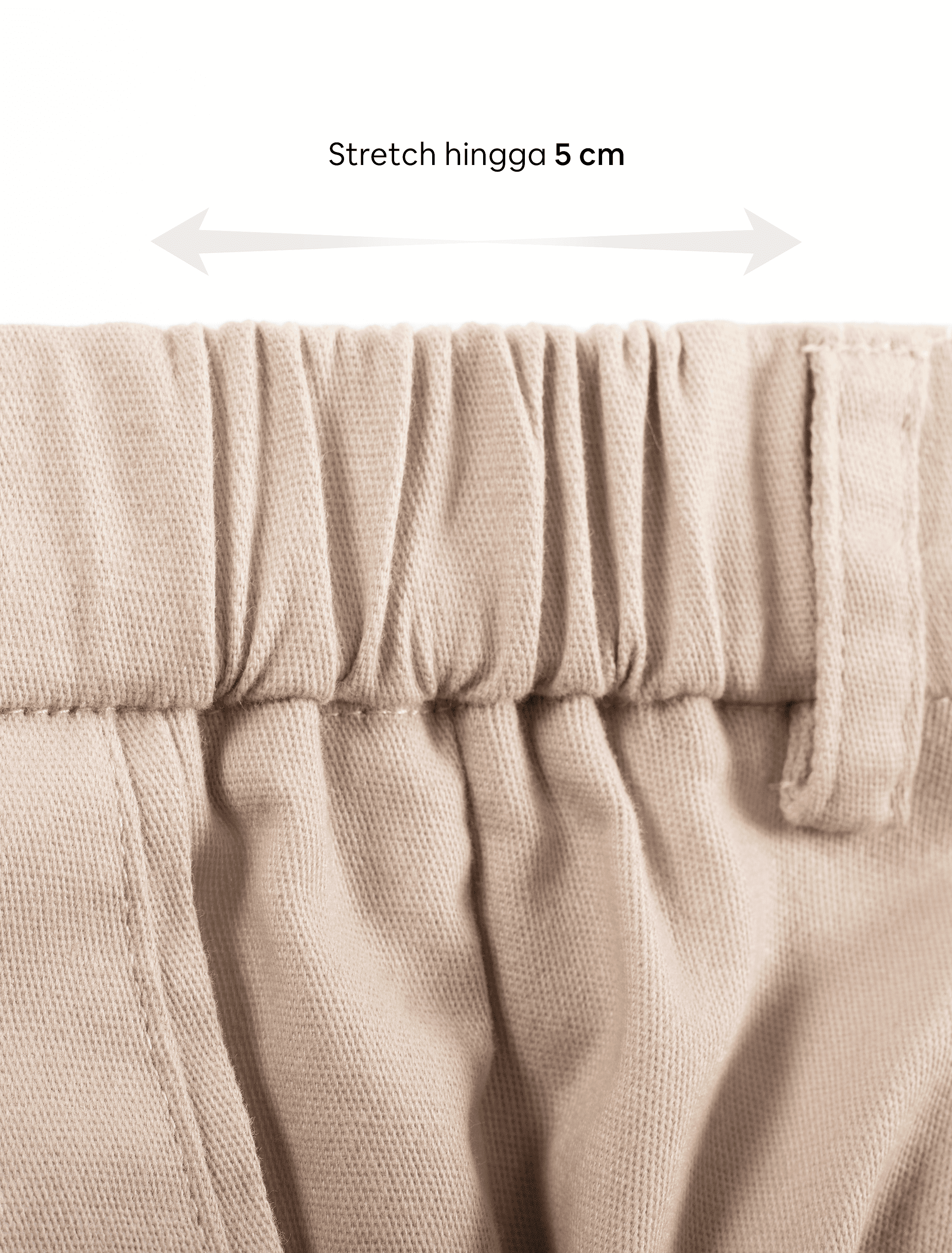 Celana Cream Smart Waist Ankle Chino - foto 5