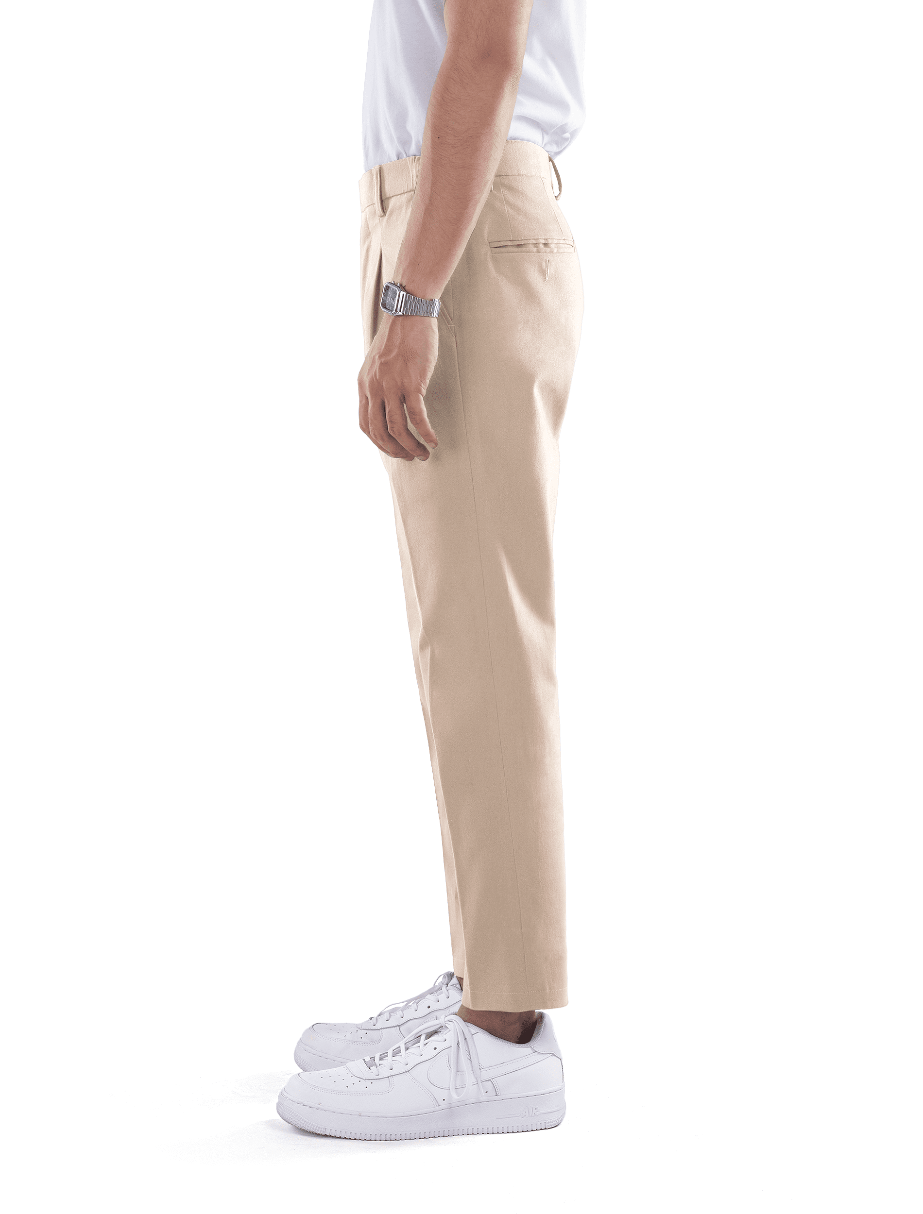 Celana Cream Smart Waist Ankle Chino - foto 2