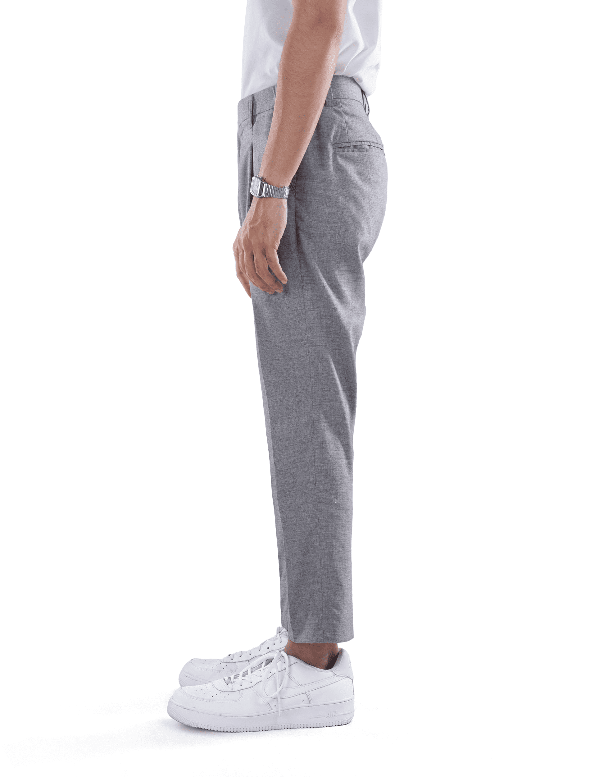 Celana Pearl Grey Smart Waist Ankle Pant - foto 2