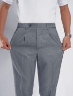 Celana Alpine Grey Smart Waist Ankle Solid Pant