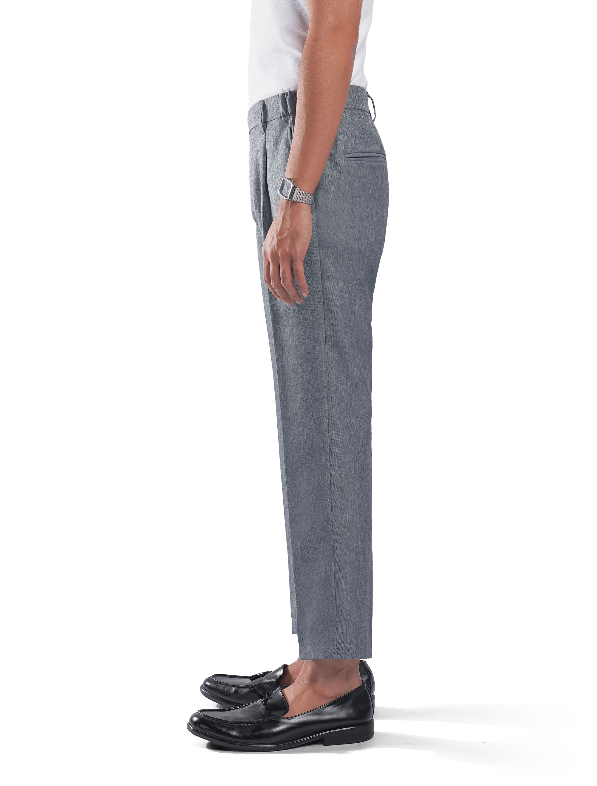 Celana Grey Smart Waist Ankle Pant - Kasual