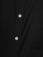 Kemeja Black Mandarin Oxford Shirt