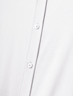 Kemeja White Mandarin Pique Shirt