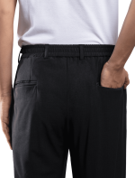Celana Black Classic Elastic Wide Pant
