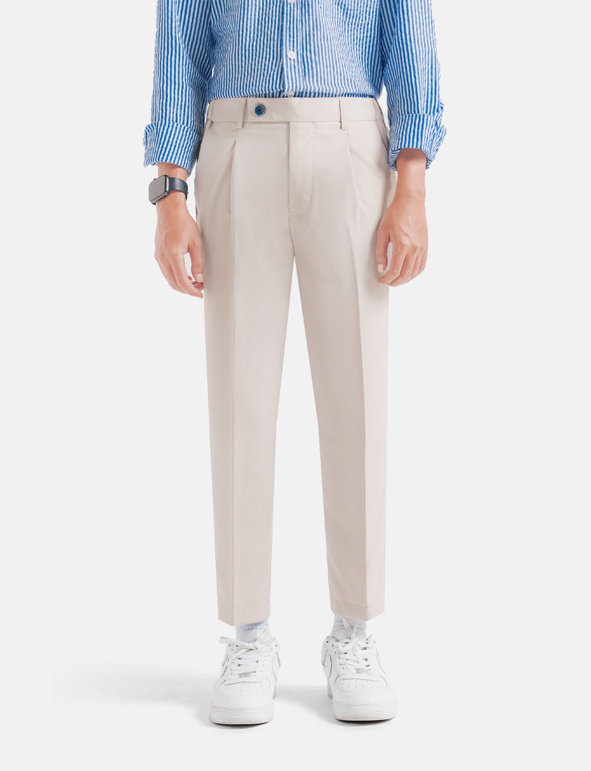 Celana Cream Smart Waist Ankle Prime