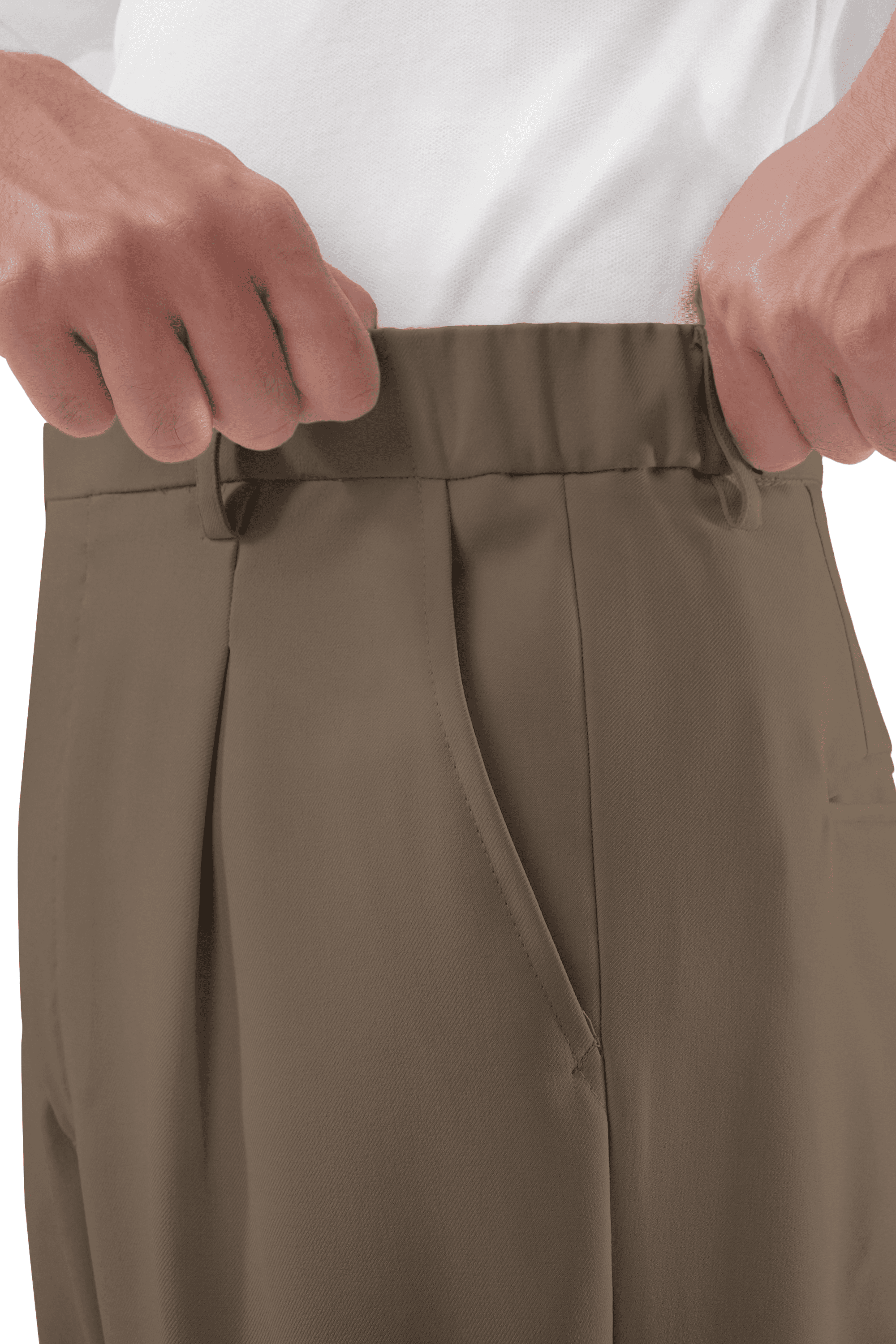 Celana Sage Brown Smart Waist Ankle Prime
