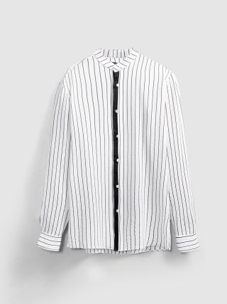 Black Smart Koko Black White Stripe Shirt