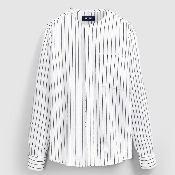 White Stripe Zayn Koko Shirt