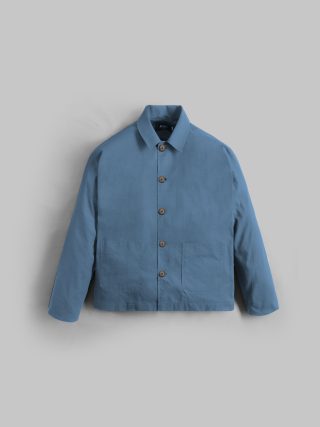 Blue Outerwear Brooklyn Linen Jacket