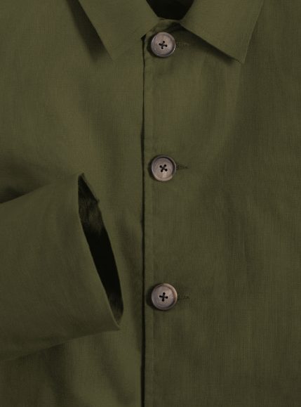Green Outerwear Brooklyn Linen Jacket