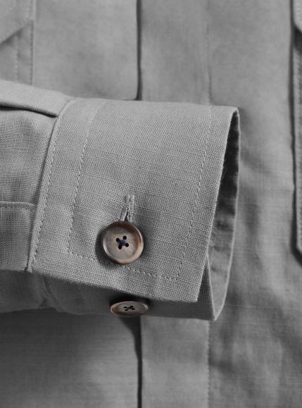 Grey Overall Universe Linen Jacket