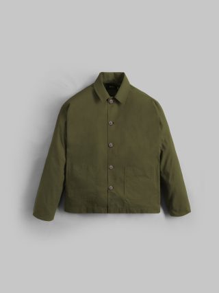 Green Outerwear Brooklyn Linen Jacket