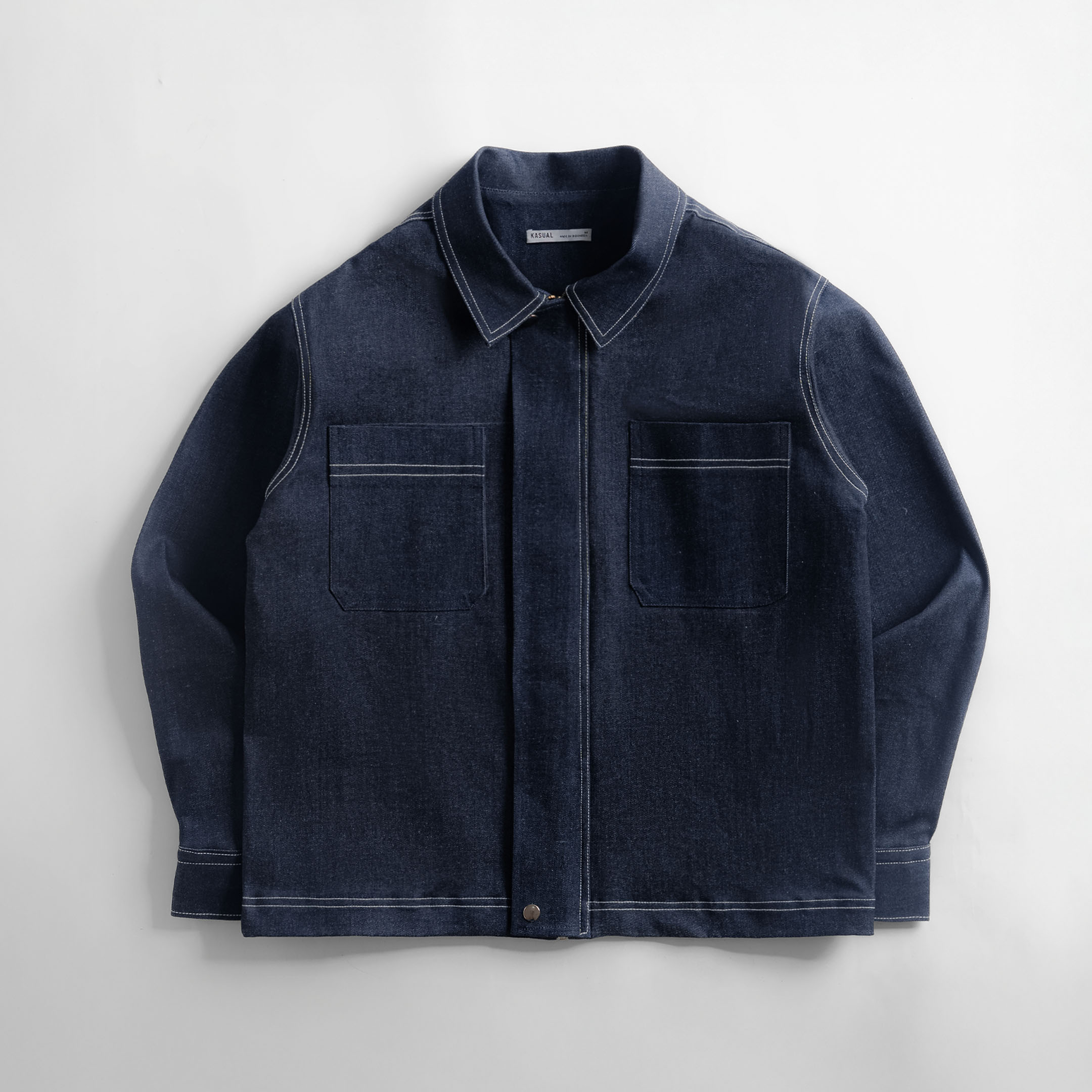 Navy Blue Work Denim Jacket