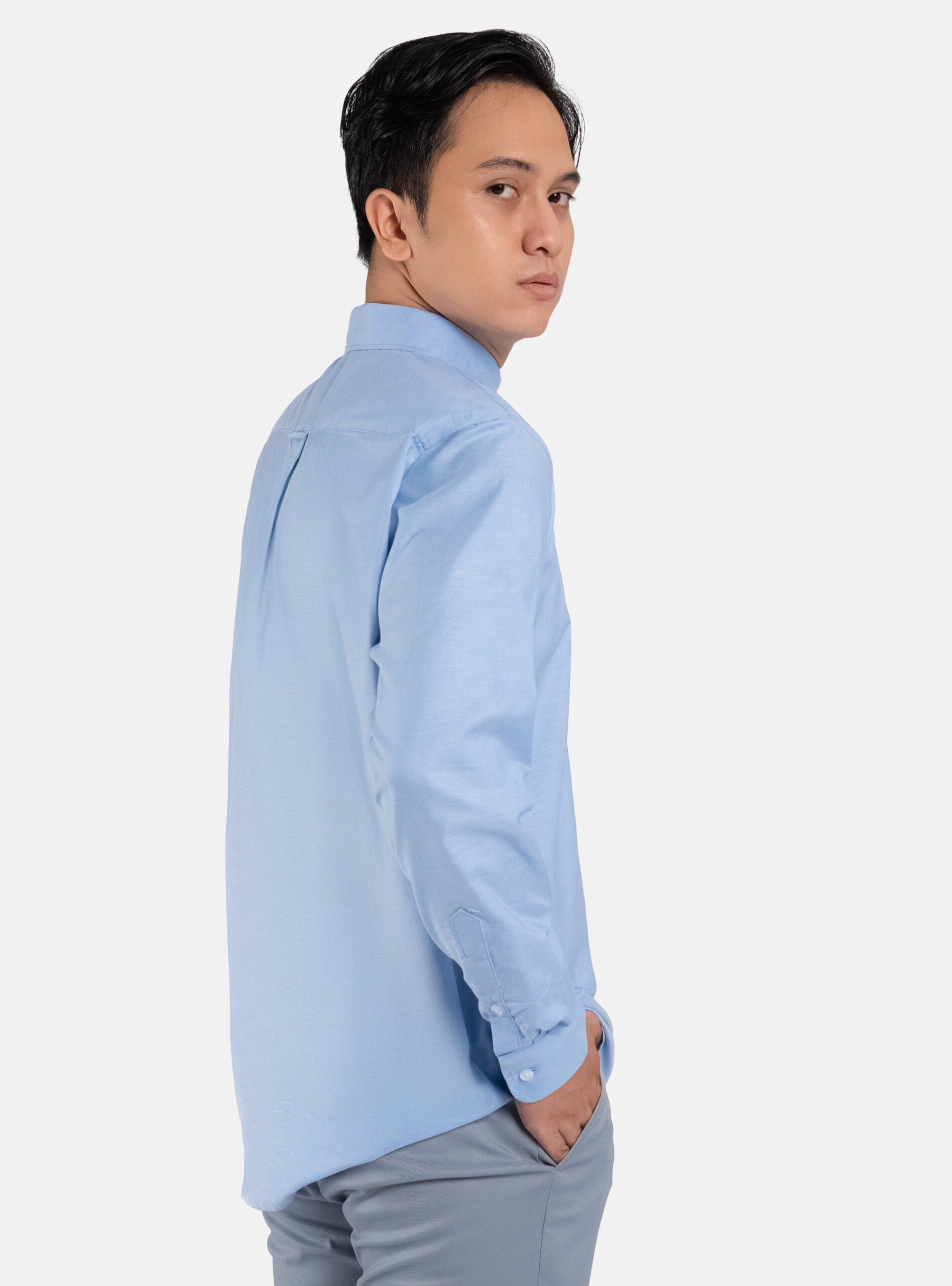 Kasual Basic Oxford Maya Blue Shirt