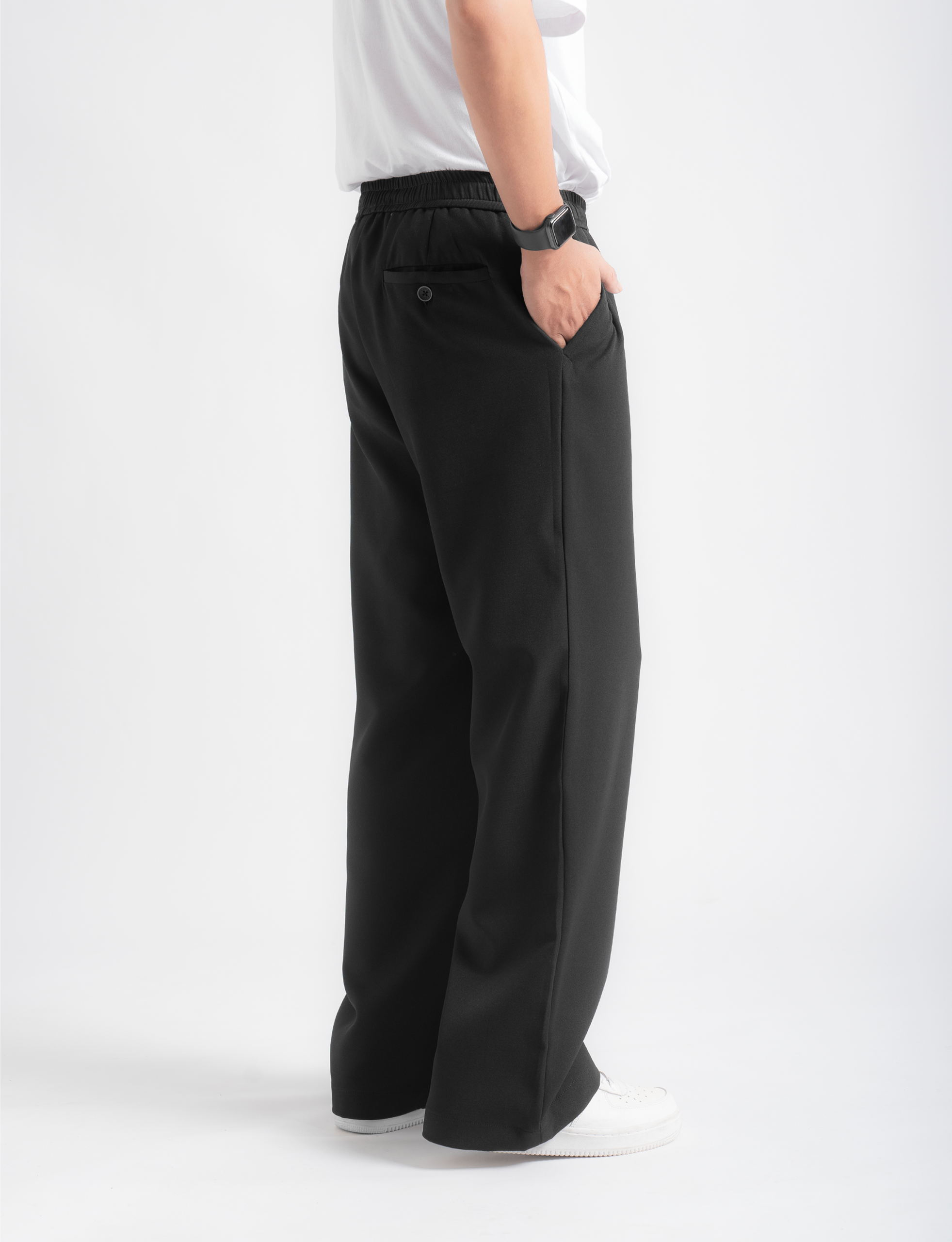 Black Comfy Wide Pant