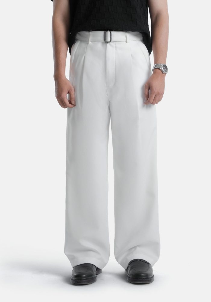 Kasual Celana White Elite Wide Pant Pria