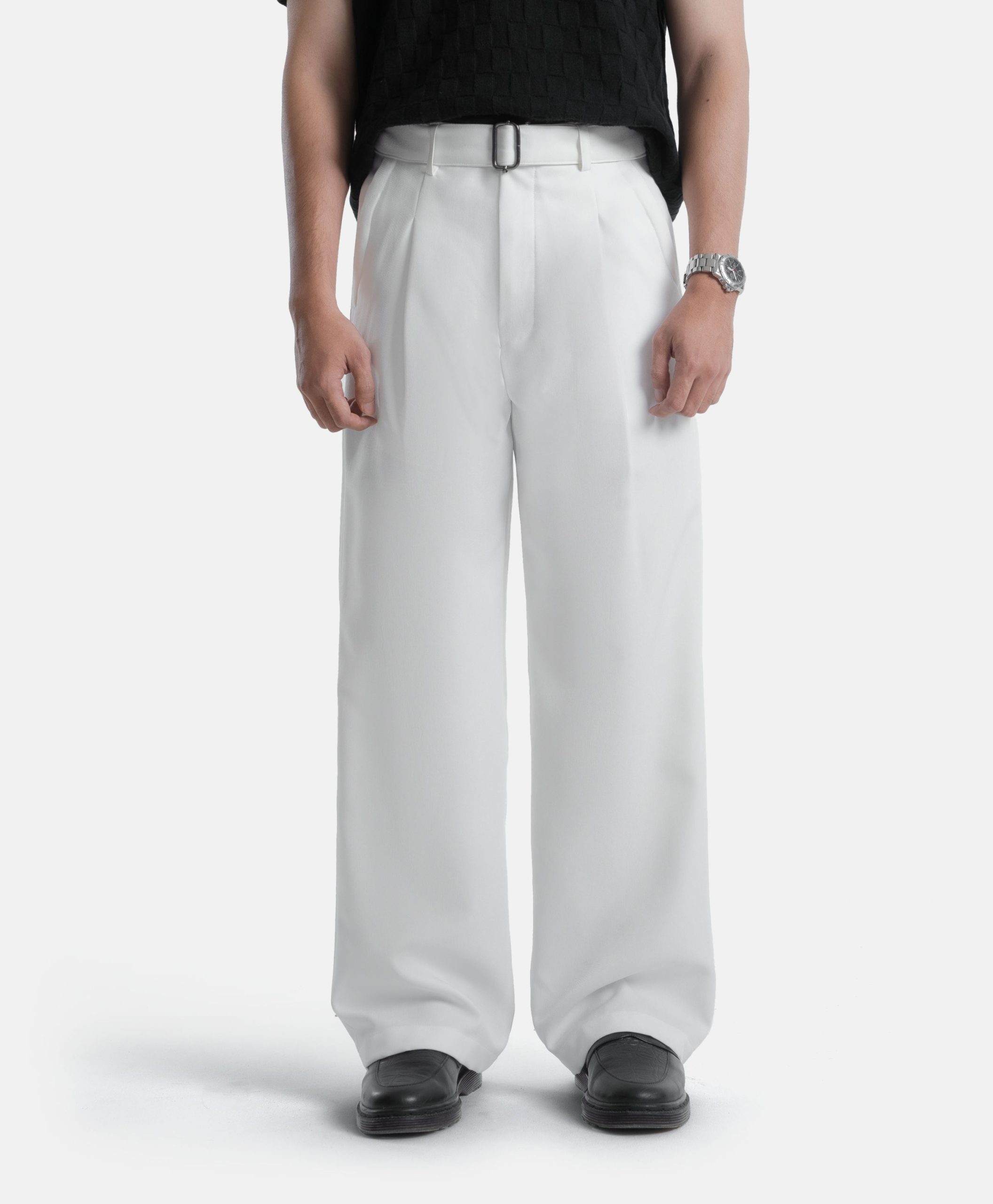 Kasual Celana White Elite Wide Pant Pria